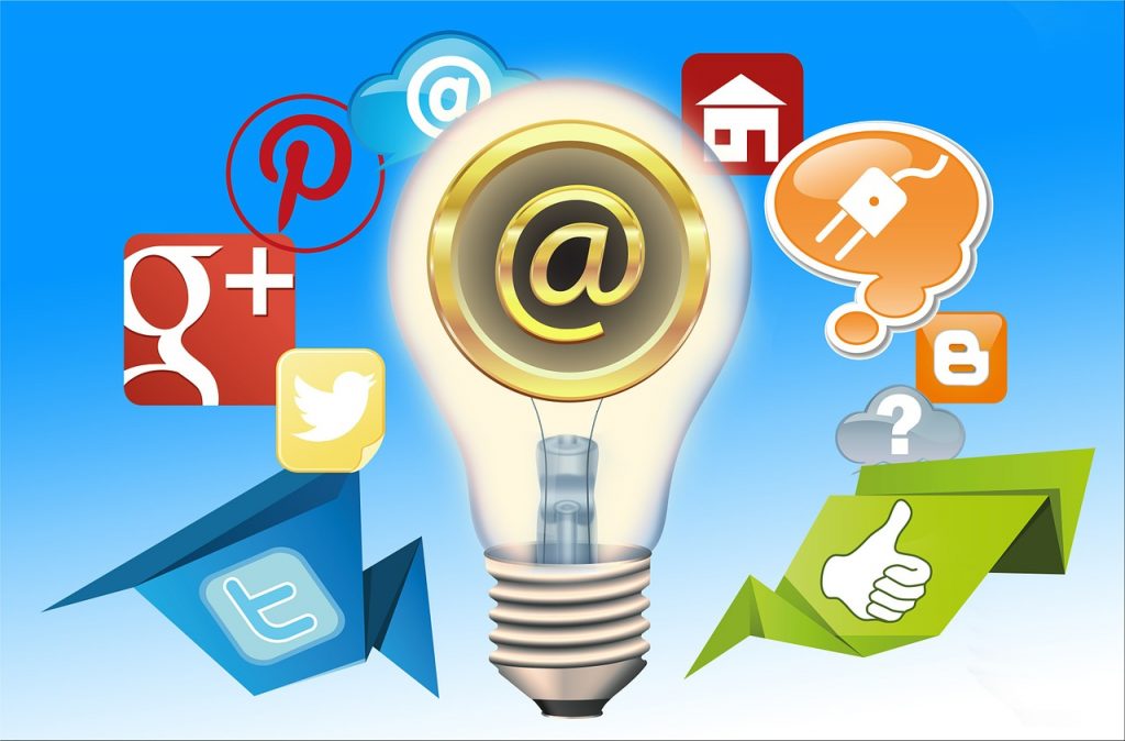 email, communication, social media
